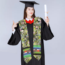Load image into Gallery viewer, Culture in Nature Green Leaf Graduation Stole
