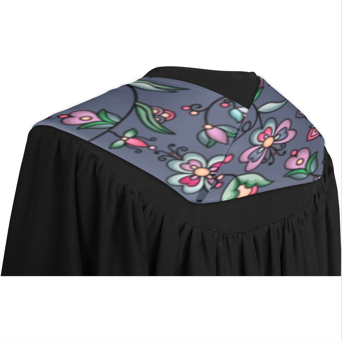Amber Evening Garland Blue Graduation Stole