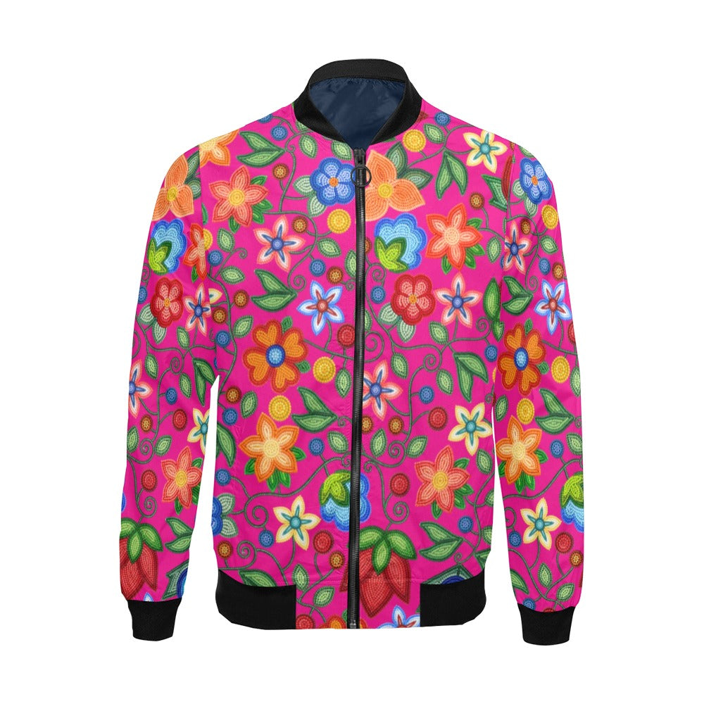 Morning Harmony Pink Bomber Jacket