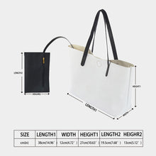 Load image into Gallery viewer, Medicine Blessing White Shopping Tote Bag With Mini Purse
