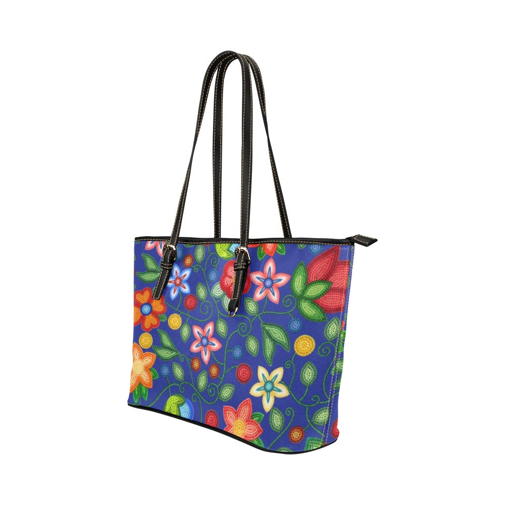 Morning Harmony Sapphire Leather Tote