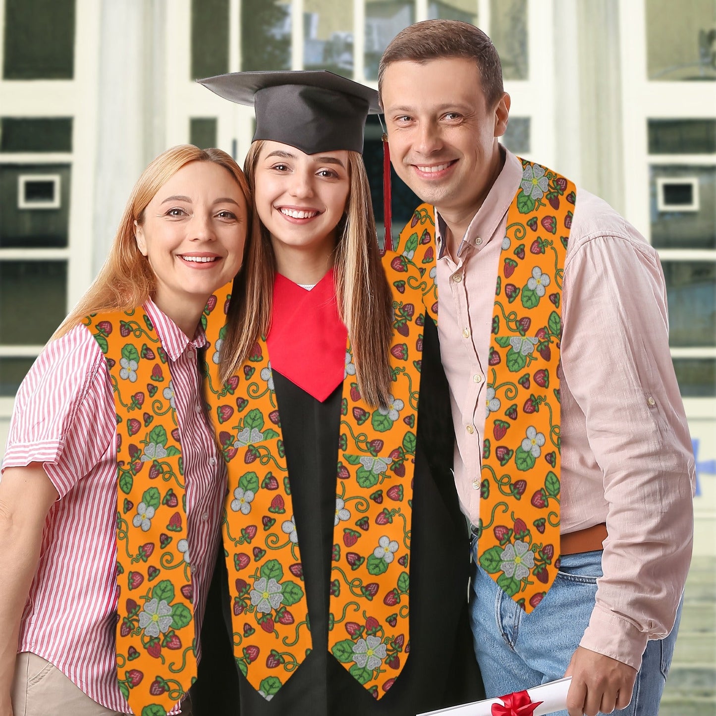 Strawberry Dreams Carrot Graduation Stole