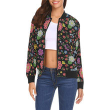 Load image into Gallery viewer, Berry Pop Midnight Bomber Jacket for Women
