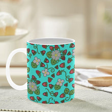 Load image into Gallery viewer, Strawberry Dreams Turquoise Mug
