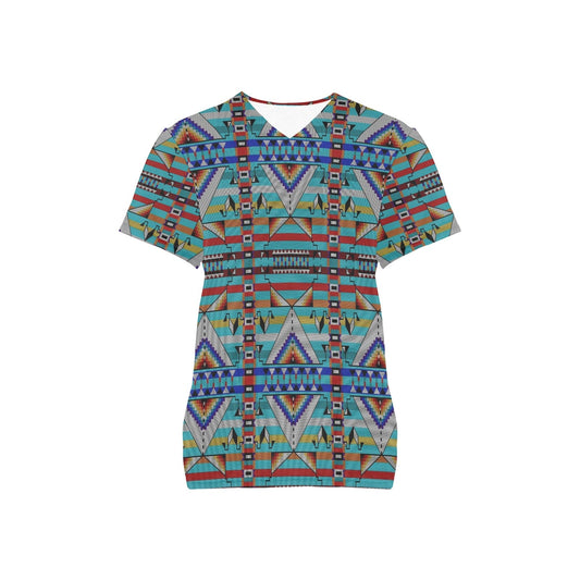 Medicine Blessing Turquoise Scrub Top