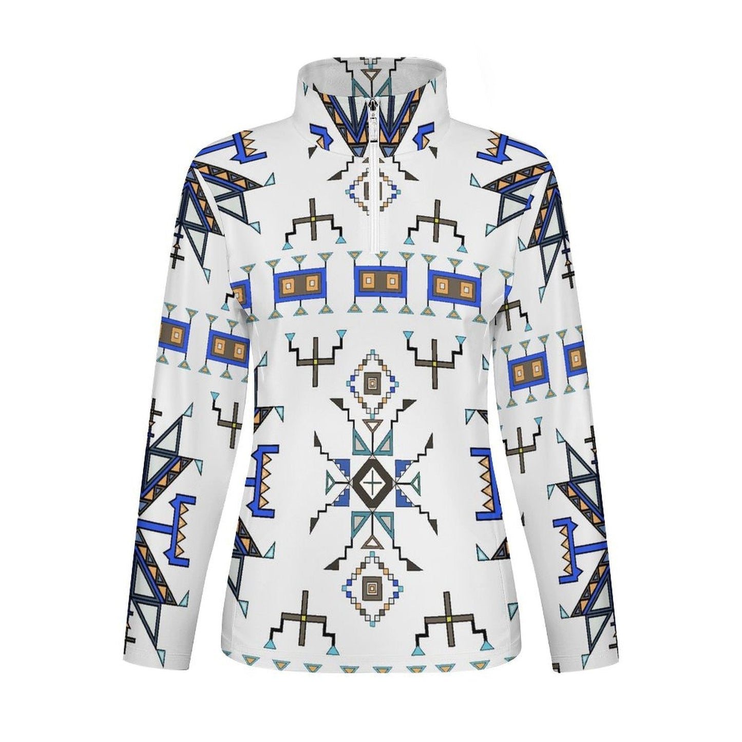 Eagle Strike White Long Sleeve Yoga Shirt