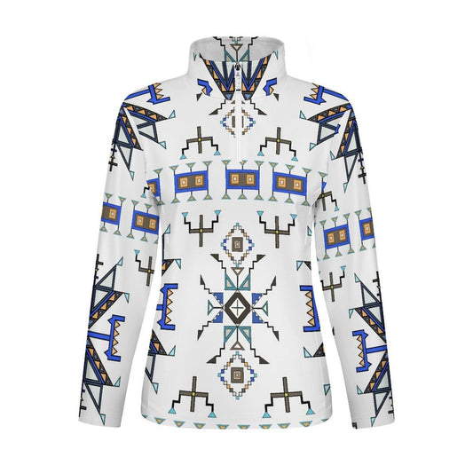 Eagle Strike White Long Sleeve Yoga Shirt