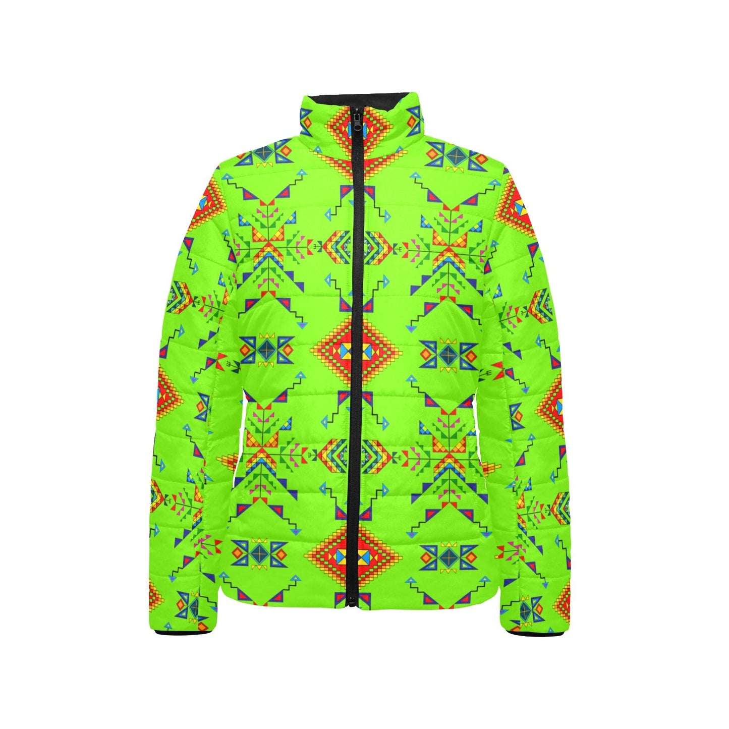 Buffalo Jump Neon Green Women's Padded Jacket