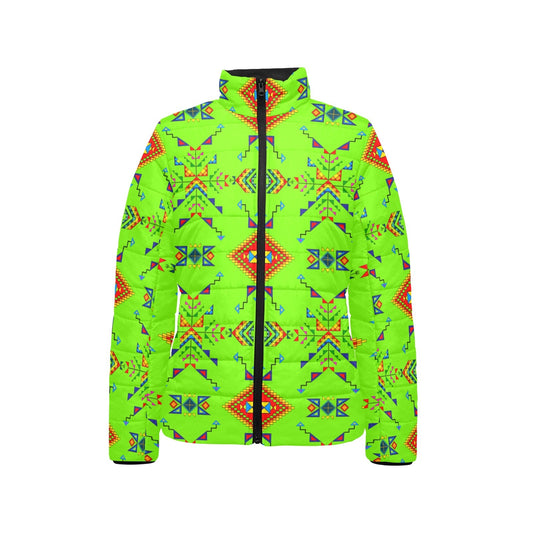 Buffalo Jump Neon Green Stand Collar Jacket