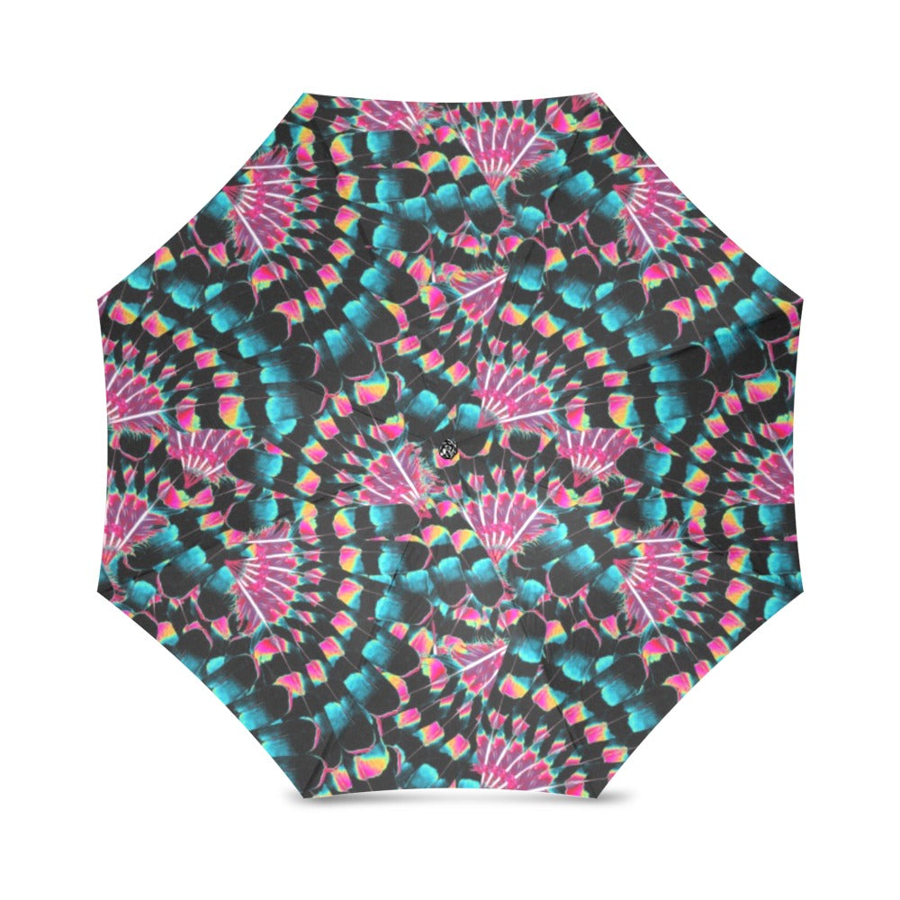 Hawk Feathers Heat Map Foldable Umbrella