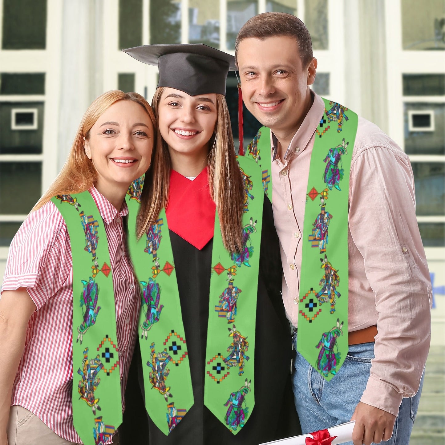 Men's Grass Dancers Grass Graduation Stole