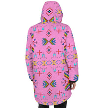 Load image into Gallery viewer, Rainbow Chief Rainbow Blush Unisex Sherpa Lined Hooded Coat
