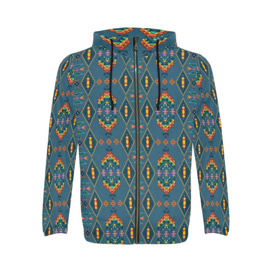 Travois Tipi Deep Lake Zip Hoodie