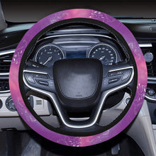 Load image into Gallery viewer, Animal Ancestors 7 Aurora Gases Pink and Purple Steering Wheel Cover with Elastic Edge
