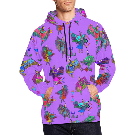 Women's Fancy Dancers Purple Hoodie for Men