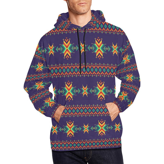 Dreams of Ancestors Indigo Hoodie for Men