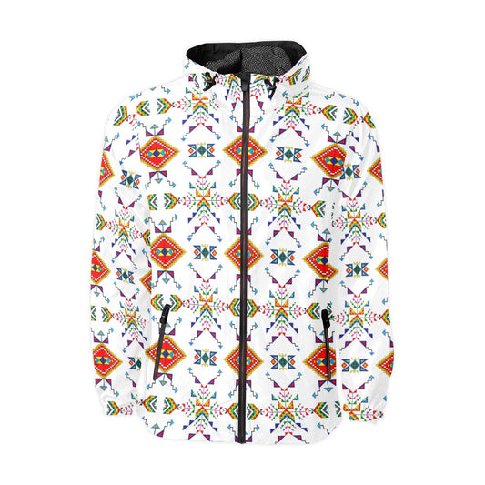 Buffalo Jump White Men's Windbreaker