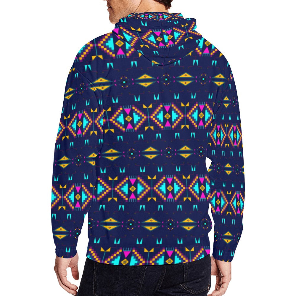 Rite of Passage Prairie Night Men's Zipper Hoodie