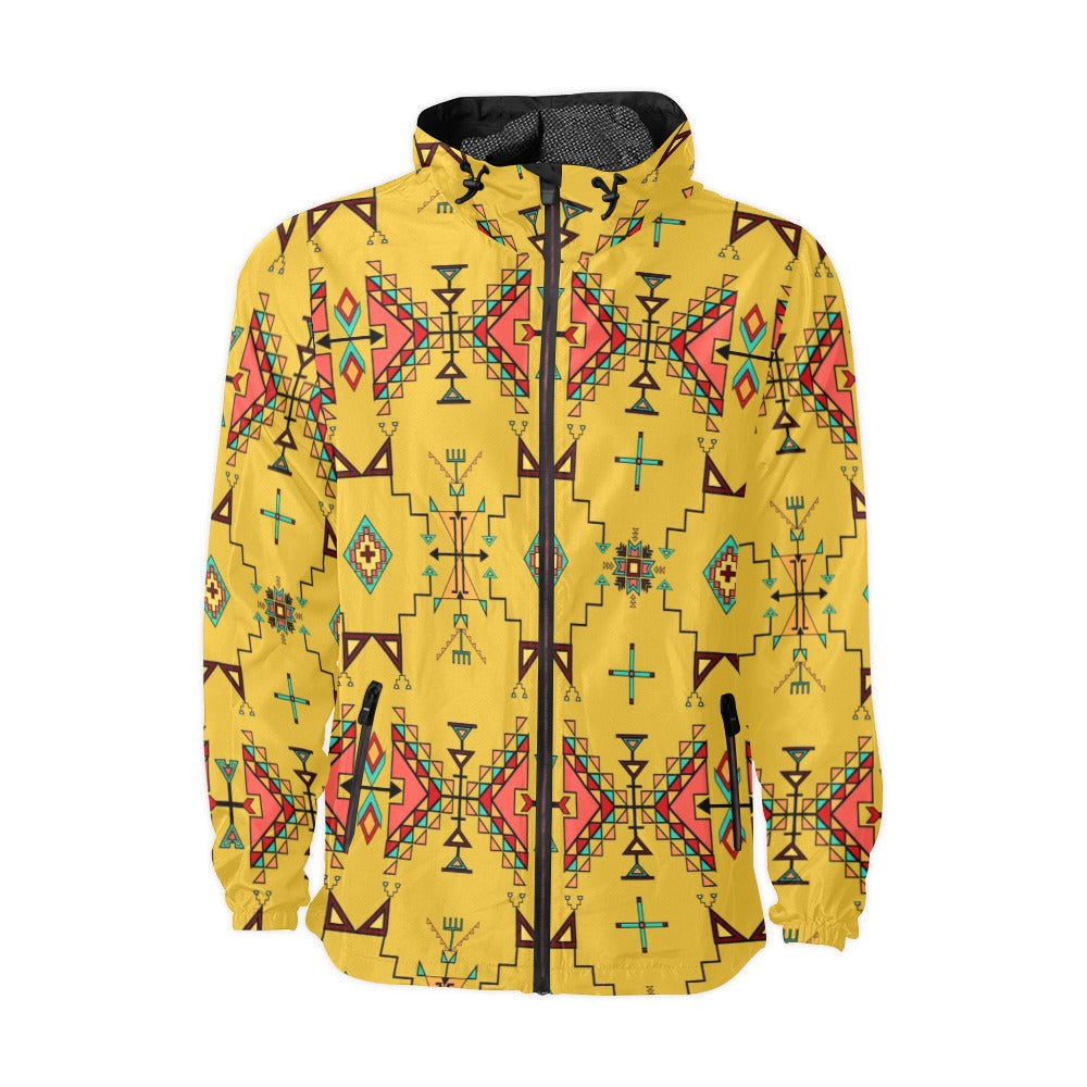 Thunder Flight Yellow Men's Windbreaker