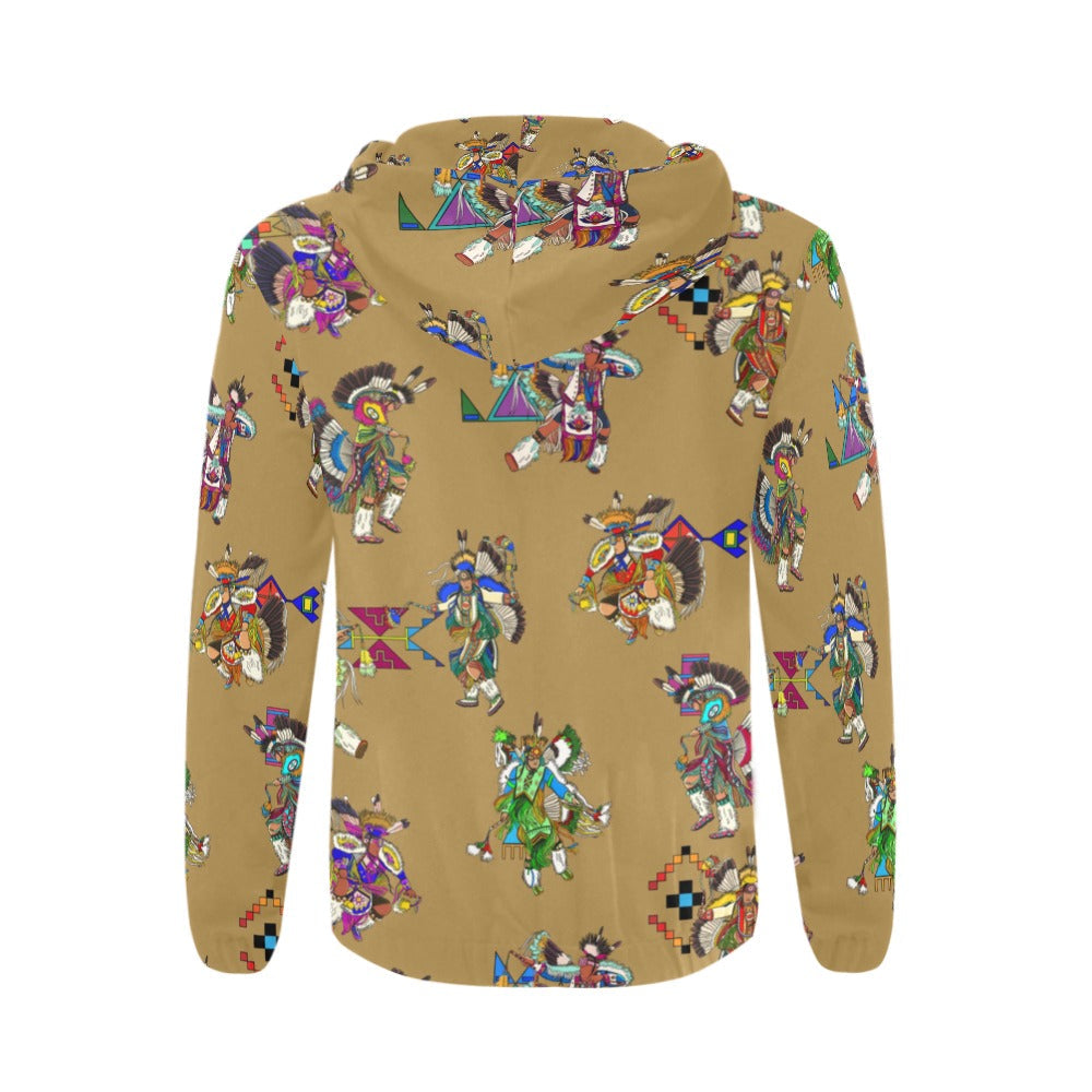 Men's Fancy Dancers Earth Men's Zipper Hoodie