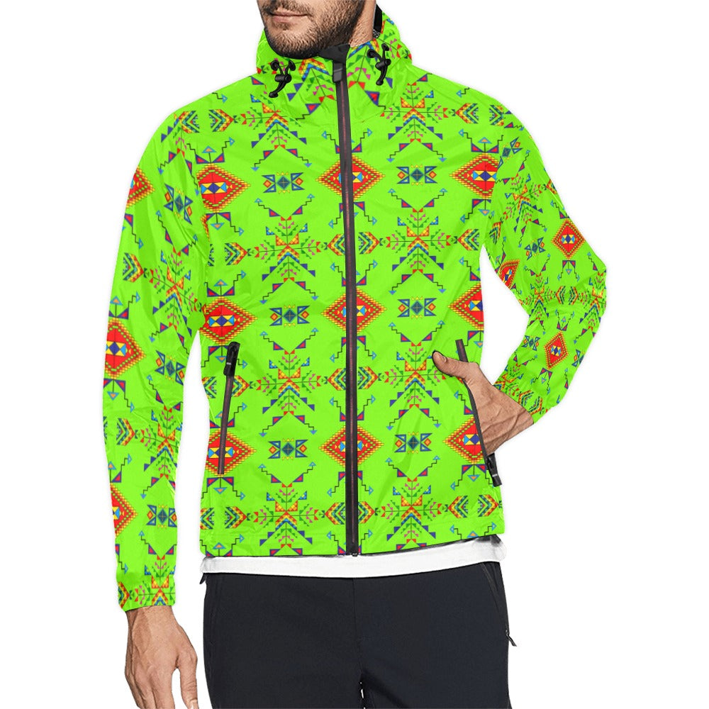 Buffalo Jump Neon Green Men's Windbreaker