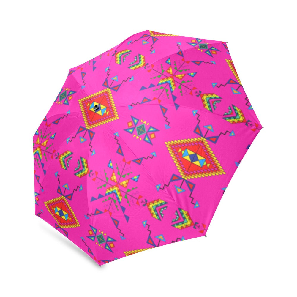 Buffalo Jump Pink Foldable Umbrella