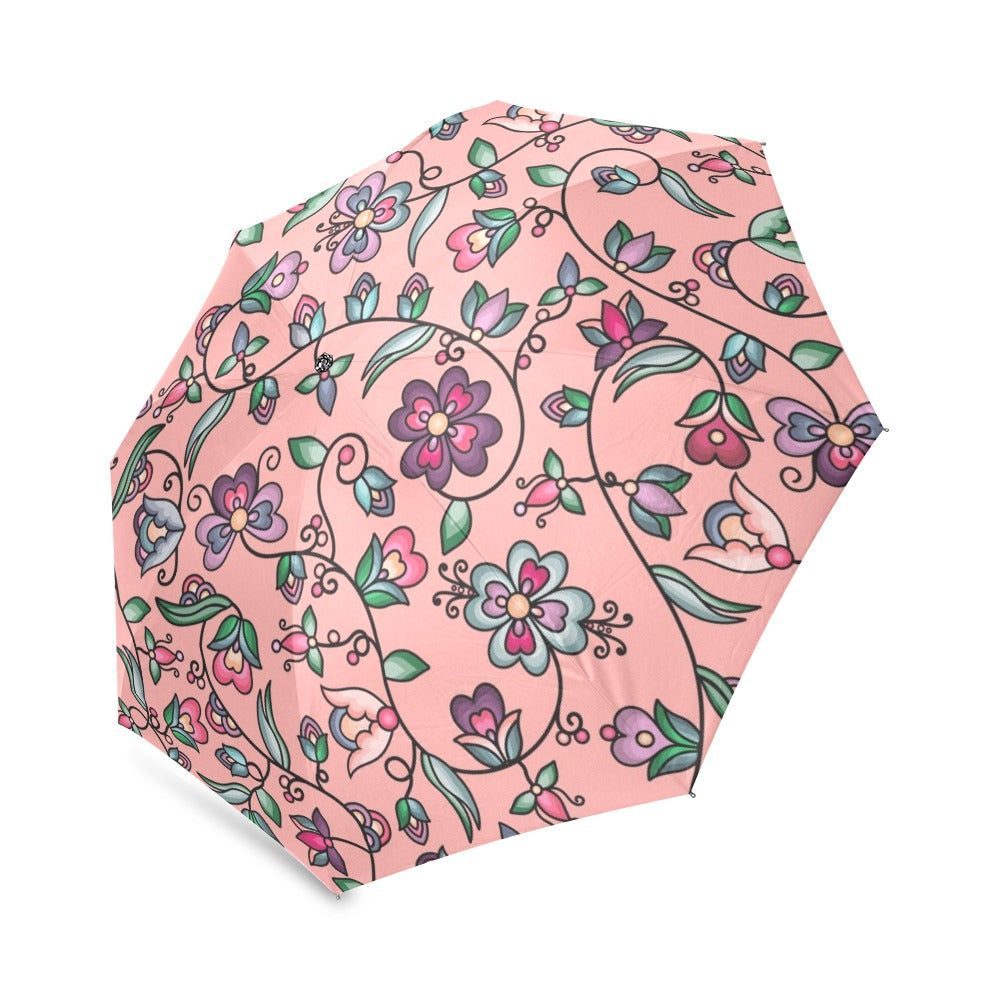 Amber Evening Garland Peach Foldable Umbrella