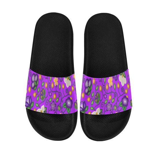 Midnight Moss Bloom Purple Slide Sandals