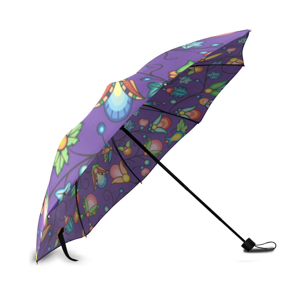 Prairie Plains Spirit Midnight Purple Foldable Umbrella