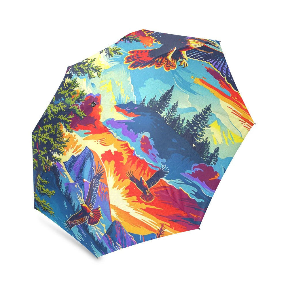 Hunting Hawks Foldable Umbrella