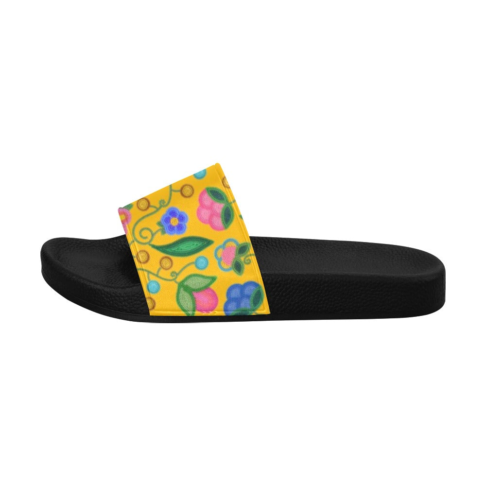 Skyberry Serenade Yellow Slide Sandals