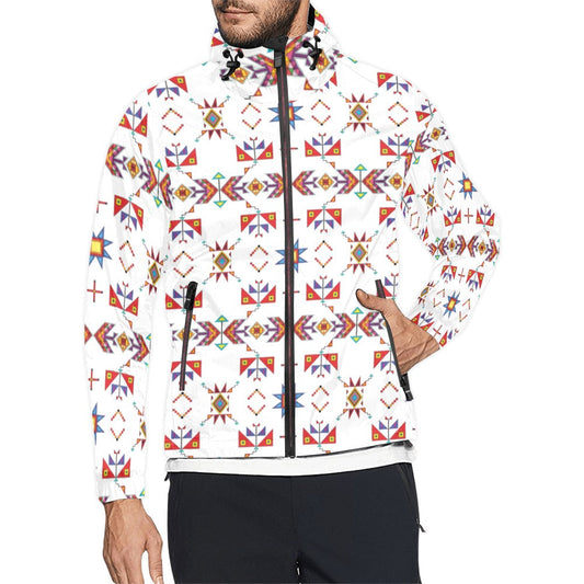 Scattered Generations White Men's Windbreaker