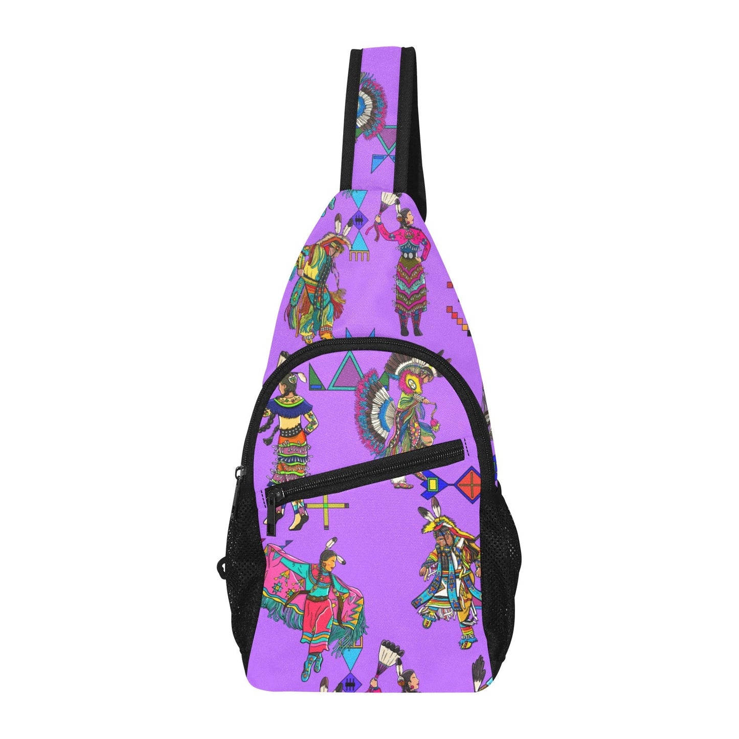 Grand Entry Dancers Purple Chest Bag