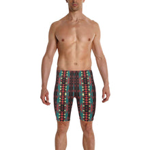 Load image into Gallery viewer, In Ones Element Teal Men&#39;s Knee Length Swimming Trunks
