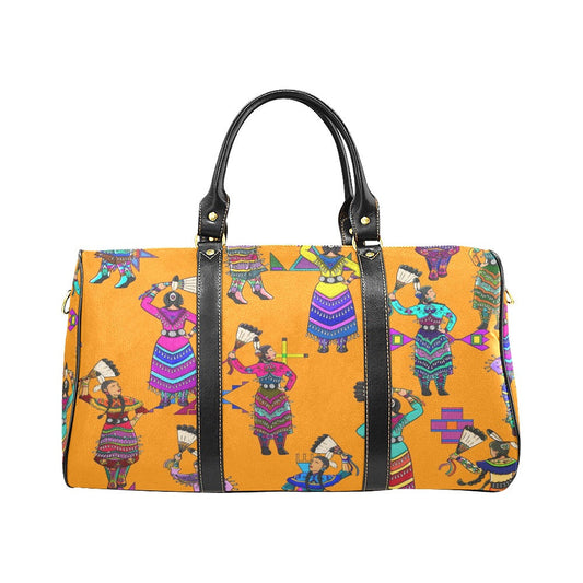 Women's Jingle Dancers Orange Small Travel Bag