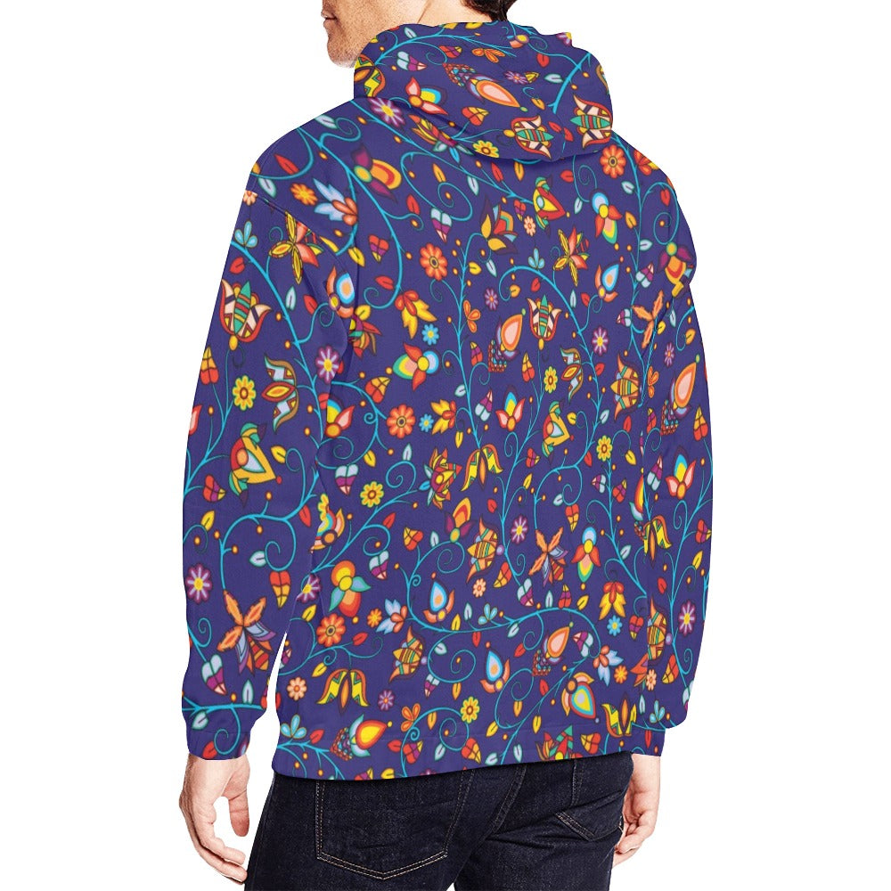 Thorny Path Blue Hoodie for Men