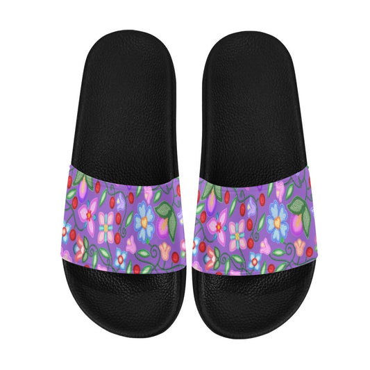 Petal Harmony Lavender Slide Sandals