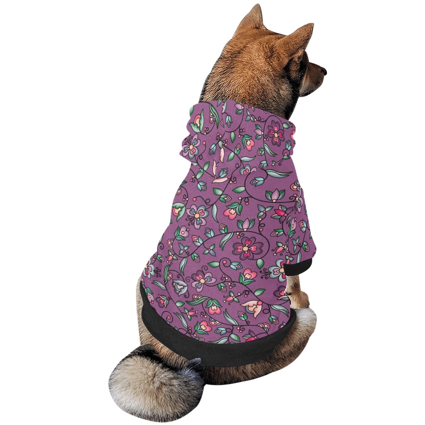 Amber Evening Garland Purple Pet Dog Hoodie