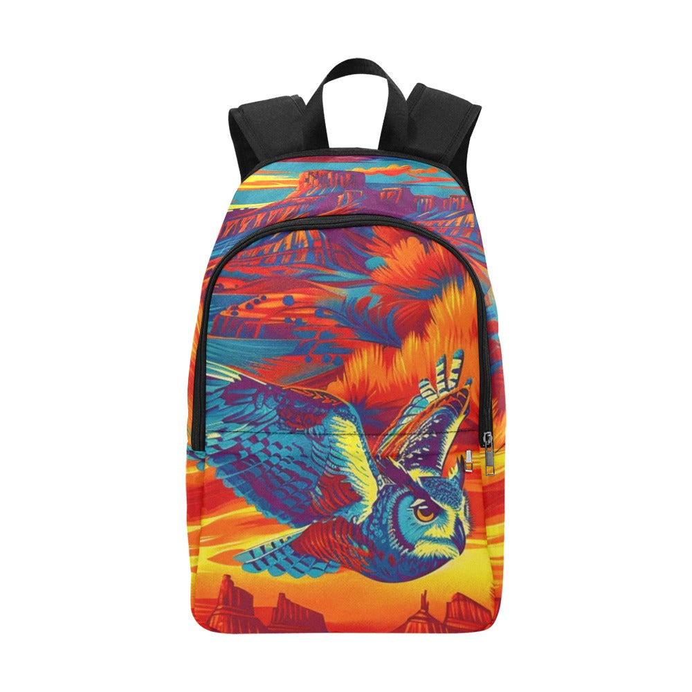 Owl on the Prowl Fabric Backpack for Adult