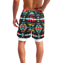 Load image into Gallery viewer, River Trail Sunset Men&#39;s Sports Shorts with Compression Liner
