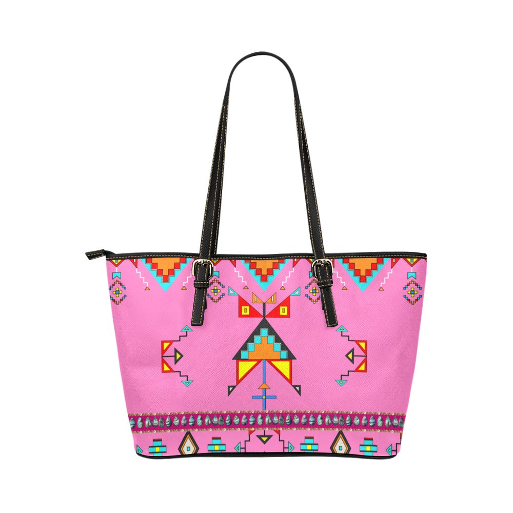 Sentinel of the Plains Pink Leather Tote