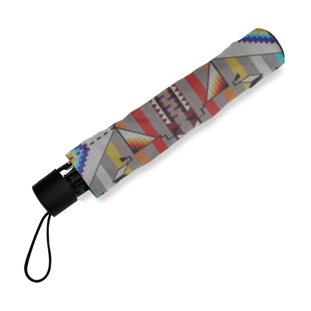 Medicine Blessing Grey Foldable Umbrella