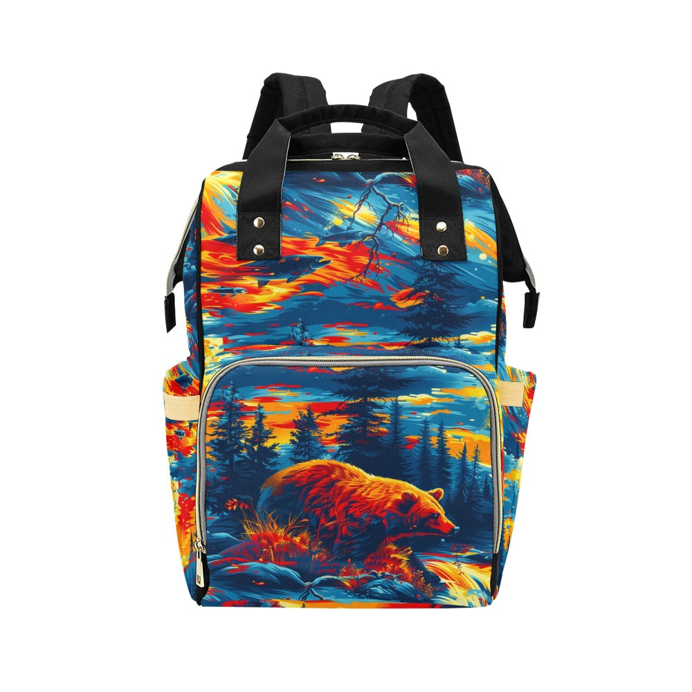 Fishing Bear Diaper Bag