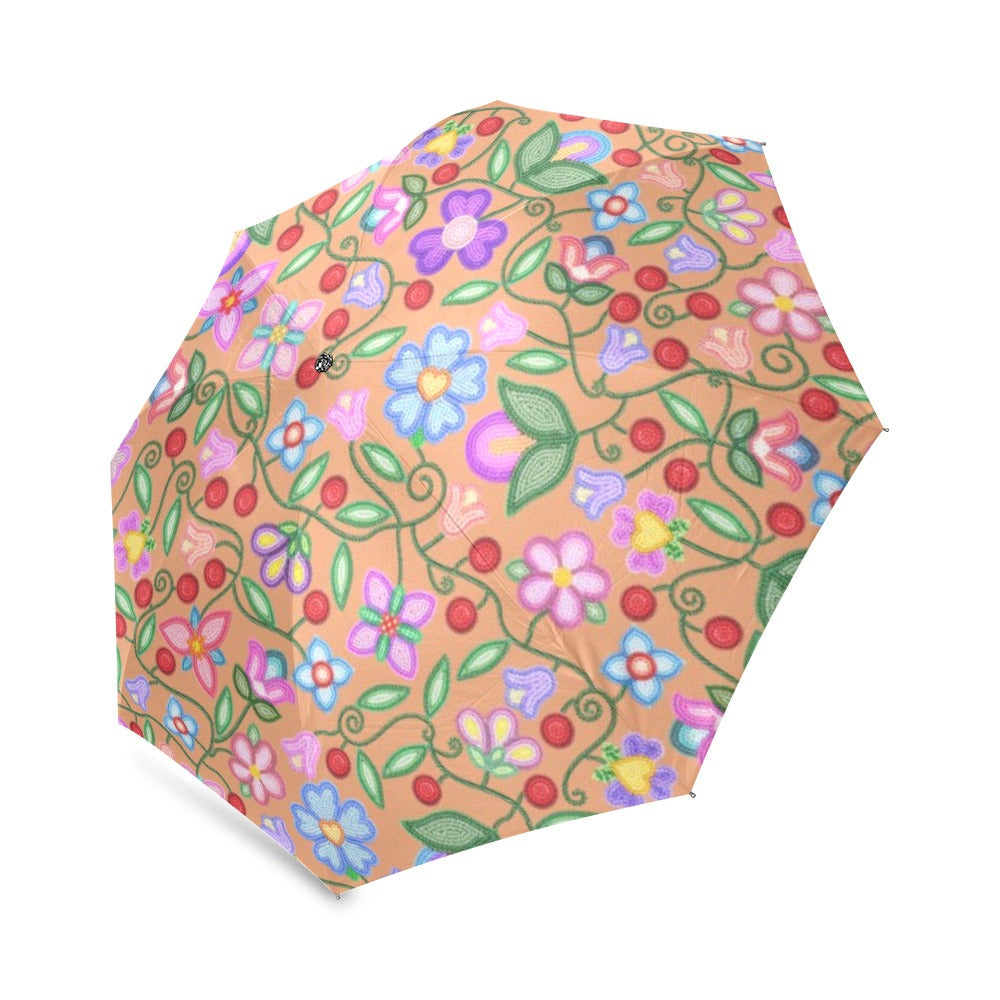 Petal Harmony Terracotta Foldable Umbrella