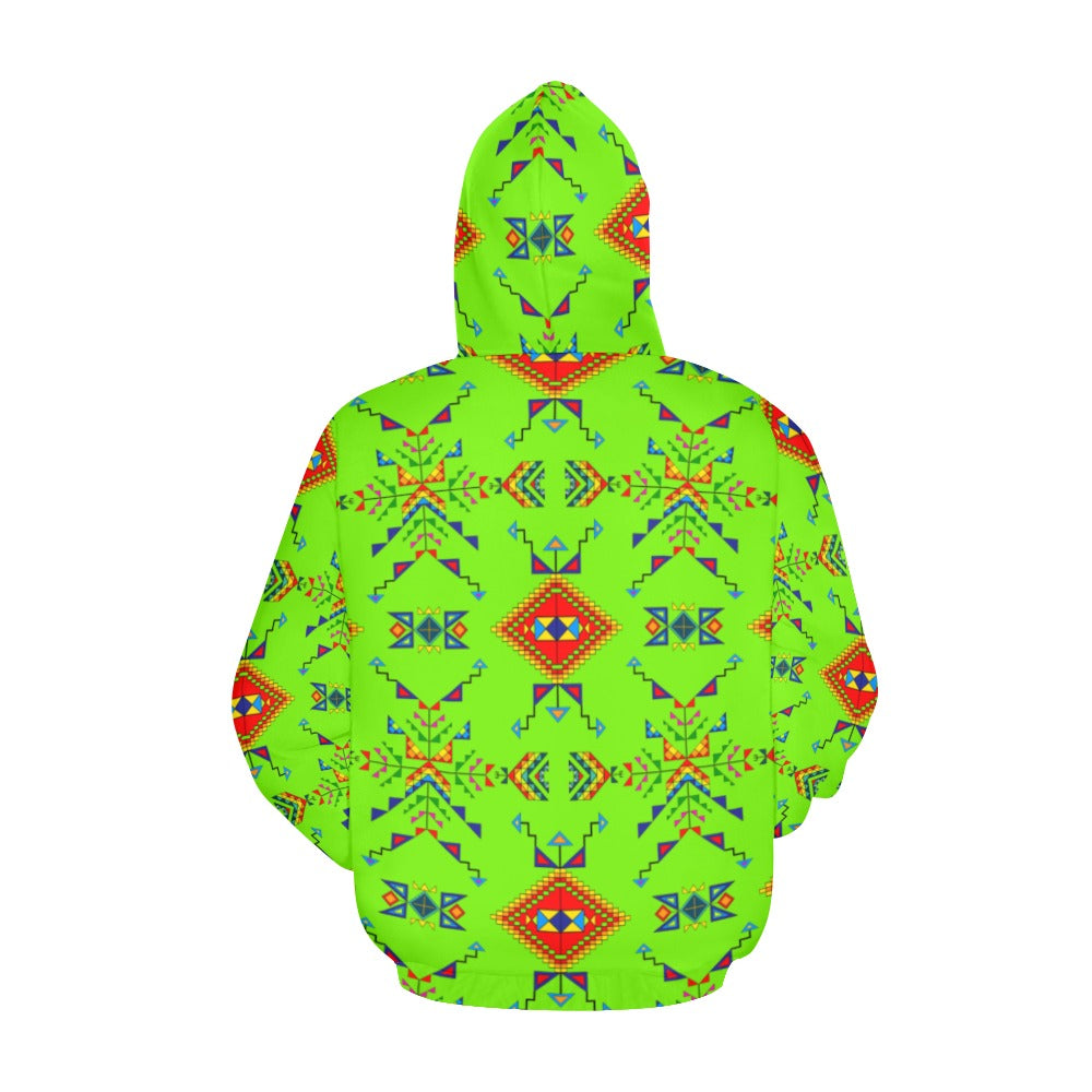 Buffalo Jump Neon Green Hoodie for Women