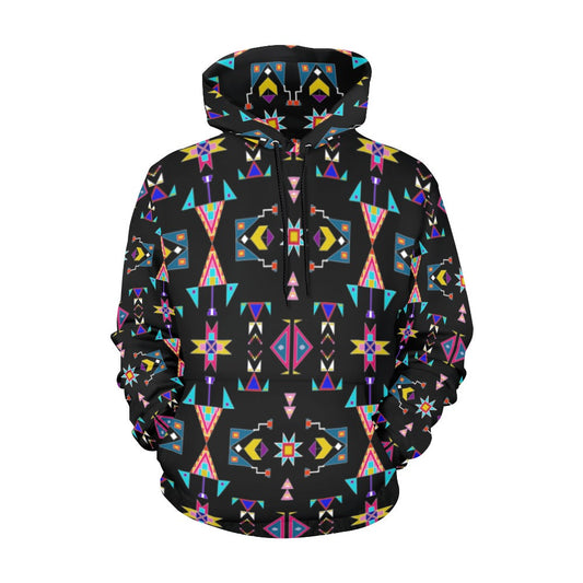 Enemy Territory Black Hoodie for Women