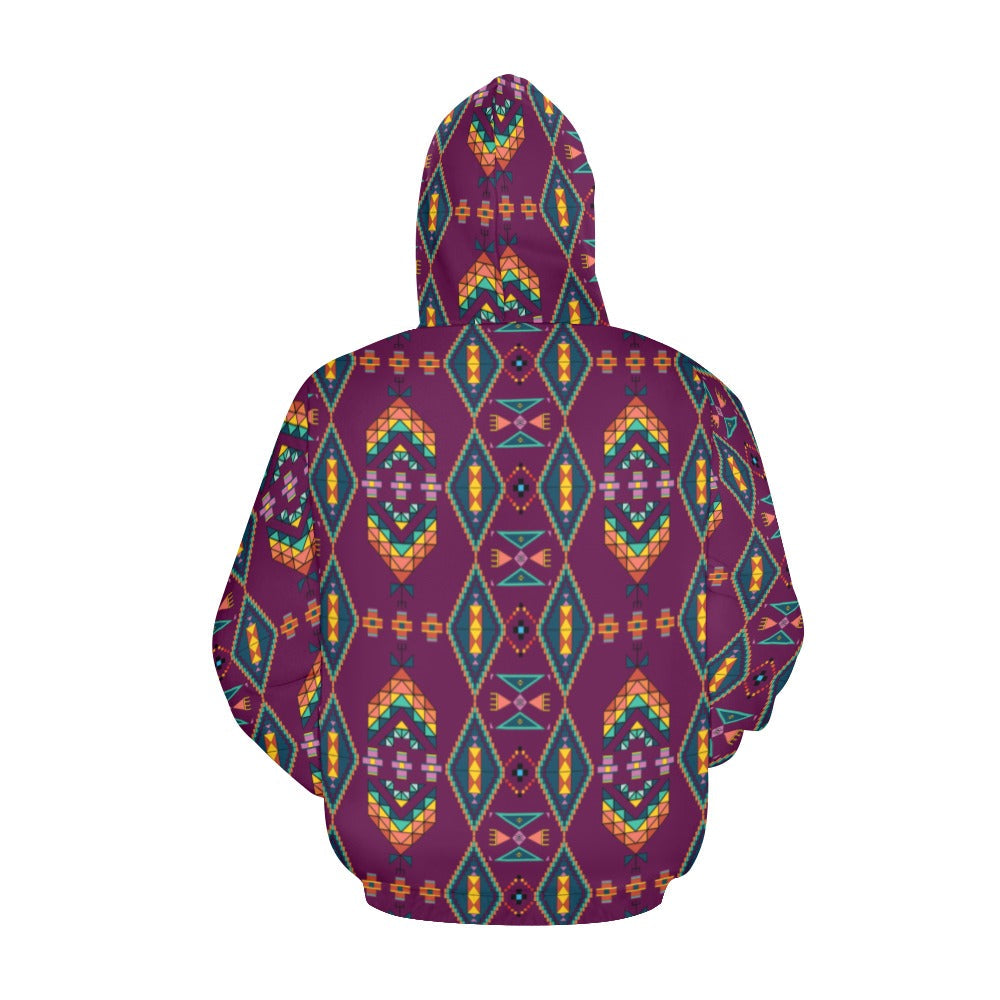 Travois Tipi Berry Hoodie for Men