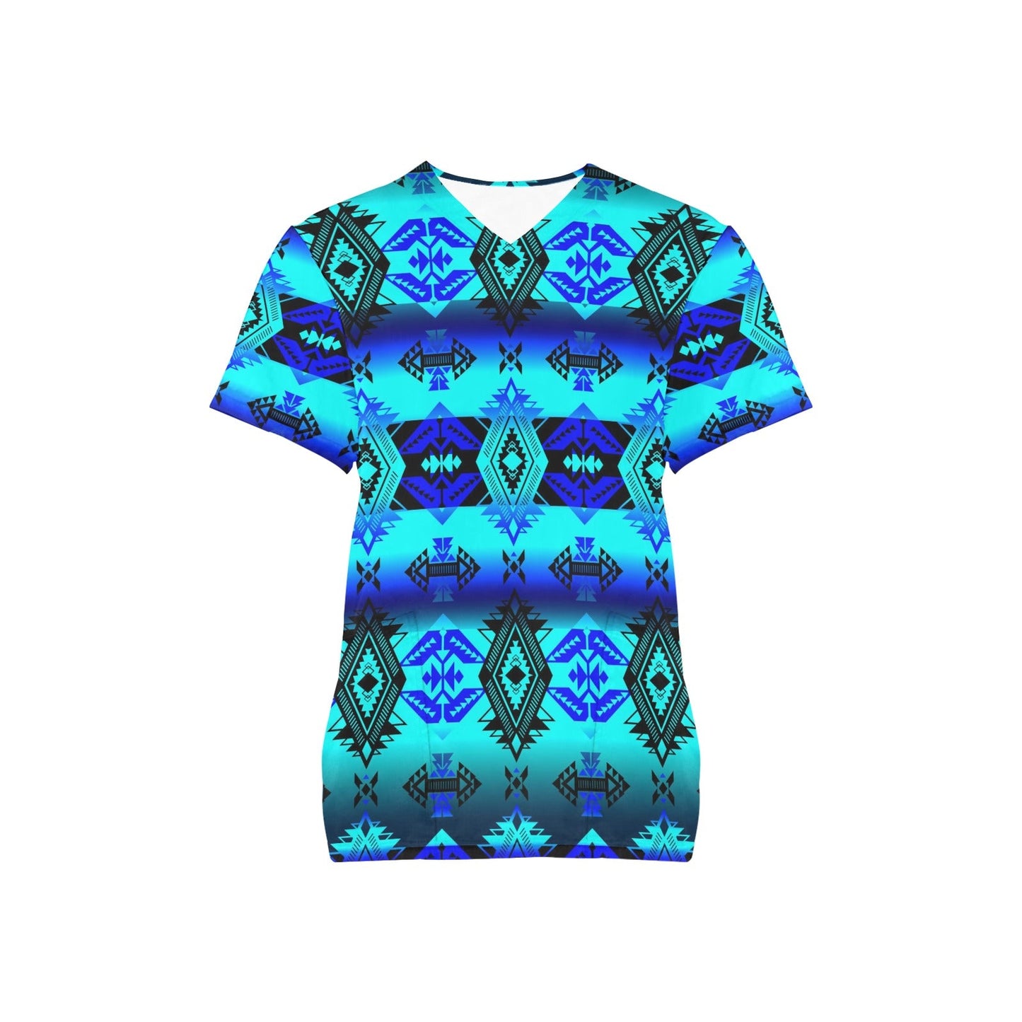 Sovereign Nation Midnight Scrub Top