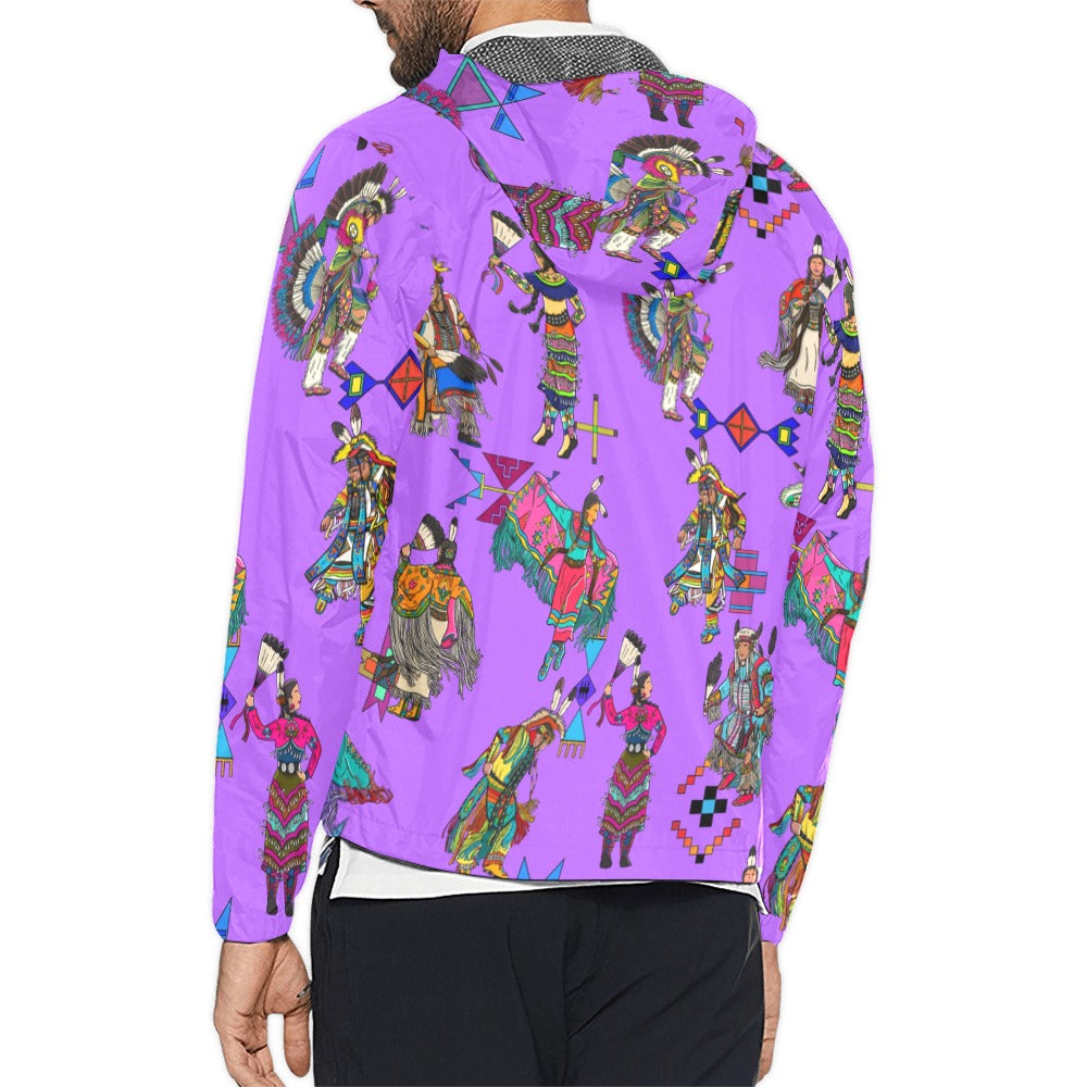 Grand Entry Dancers Purple Men's Windbreaker