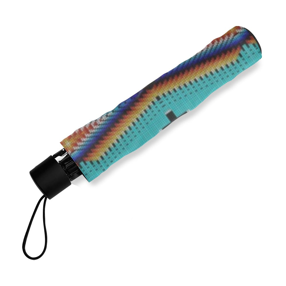 Diamond in the Bluff Turquoise Foldable Umbrella
